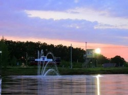 закат на прудах